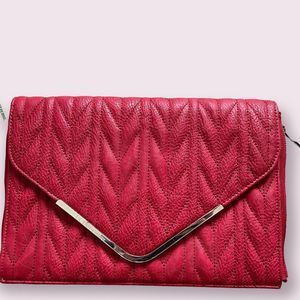 BCBGeneration NWT Red Envelope Clutch. Purse Bag Handbag.  NEW